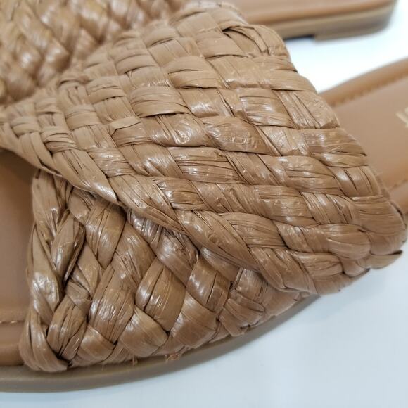 Nine West Women's Woven Slides Sandals Tan Size 7.5 - Picture 3 of 7